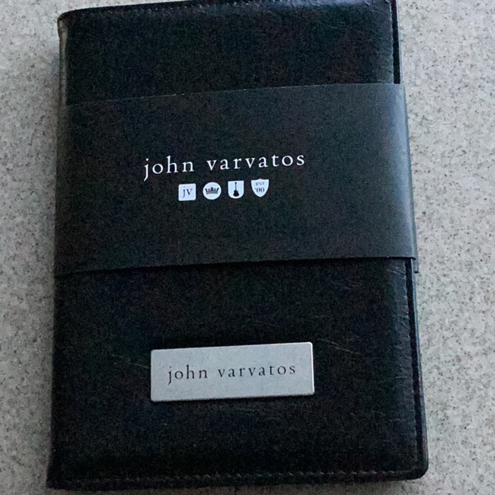 john varvatos journal/notebook blank pages NEW